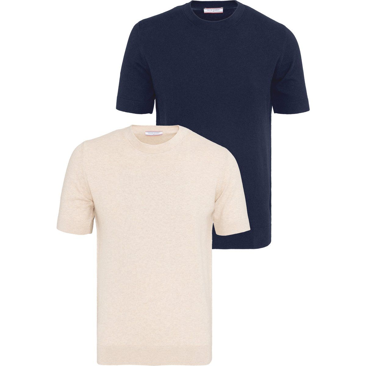 Essenzielle Feinstrick-T-Shirts im Set