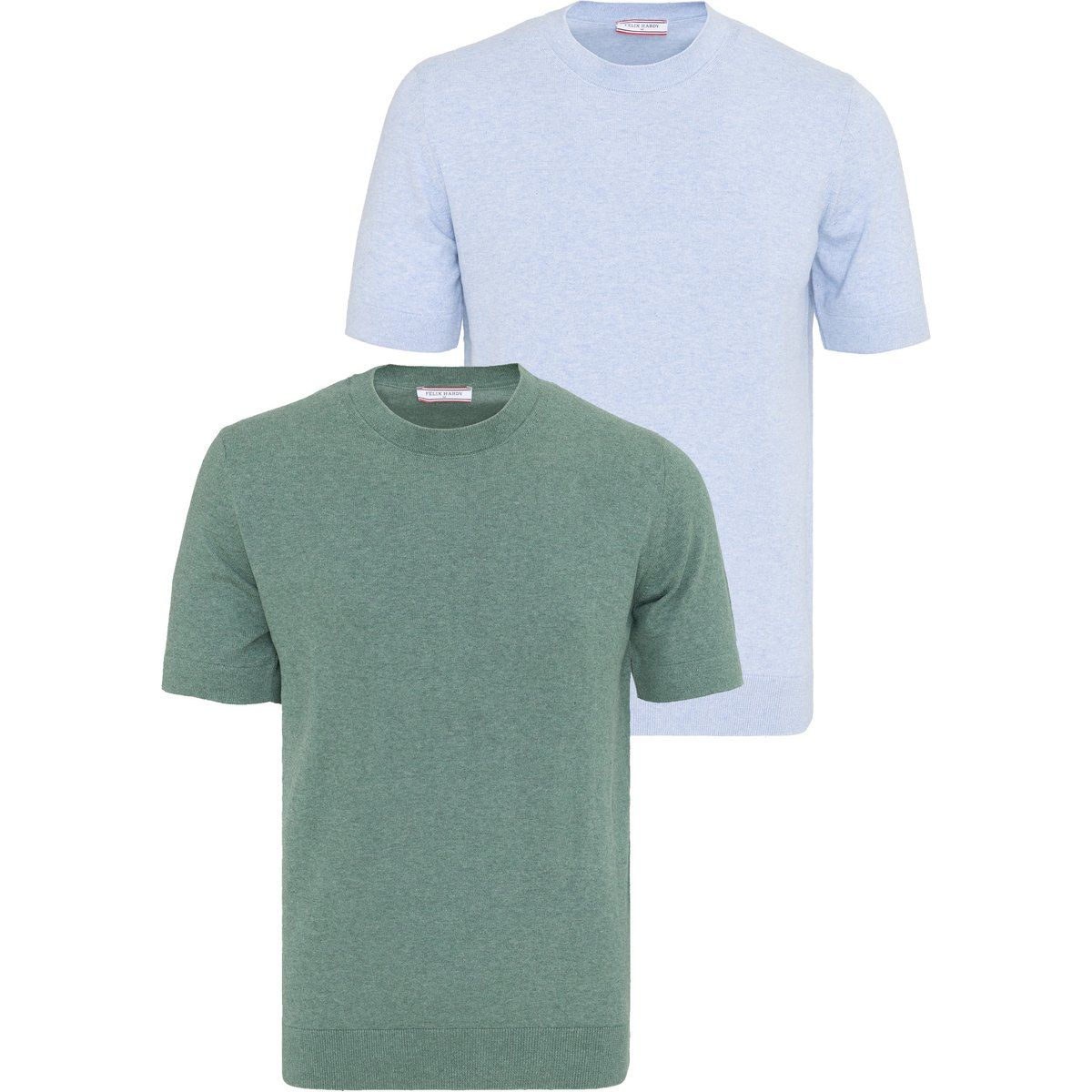 Klassische Kurzarm-Strick-T-Shirts