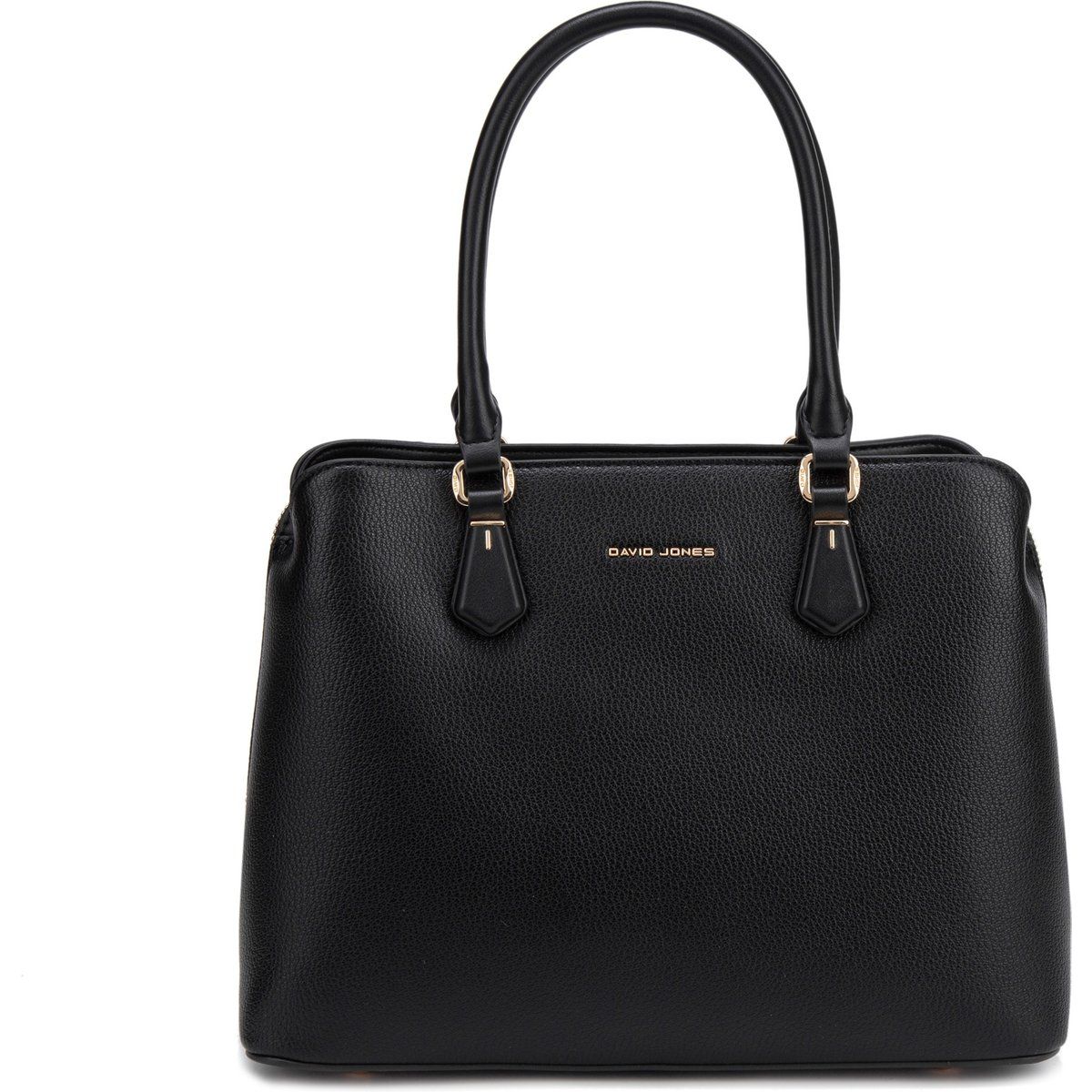 Strukturierte Henkeltasche aus Kunstleder