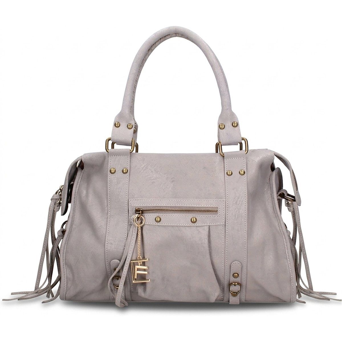 Schicke Ledersatchel mit Fransen