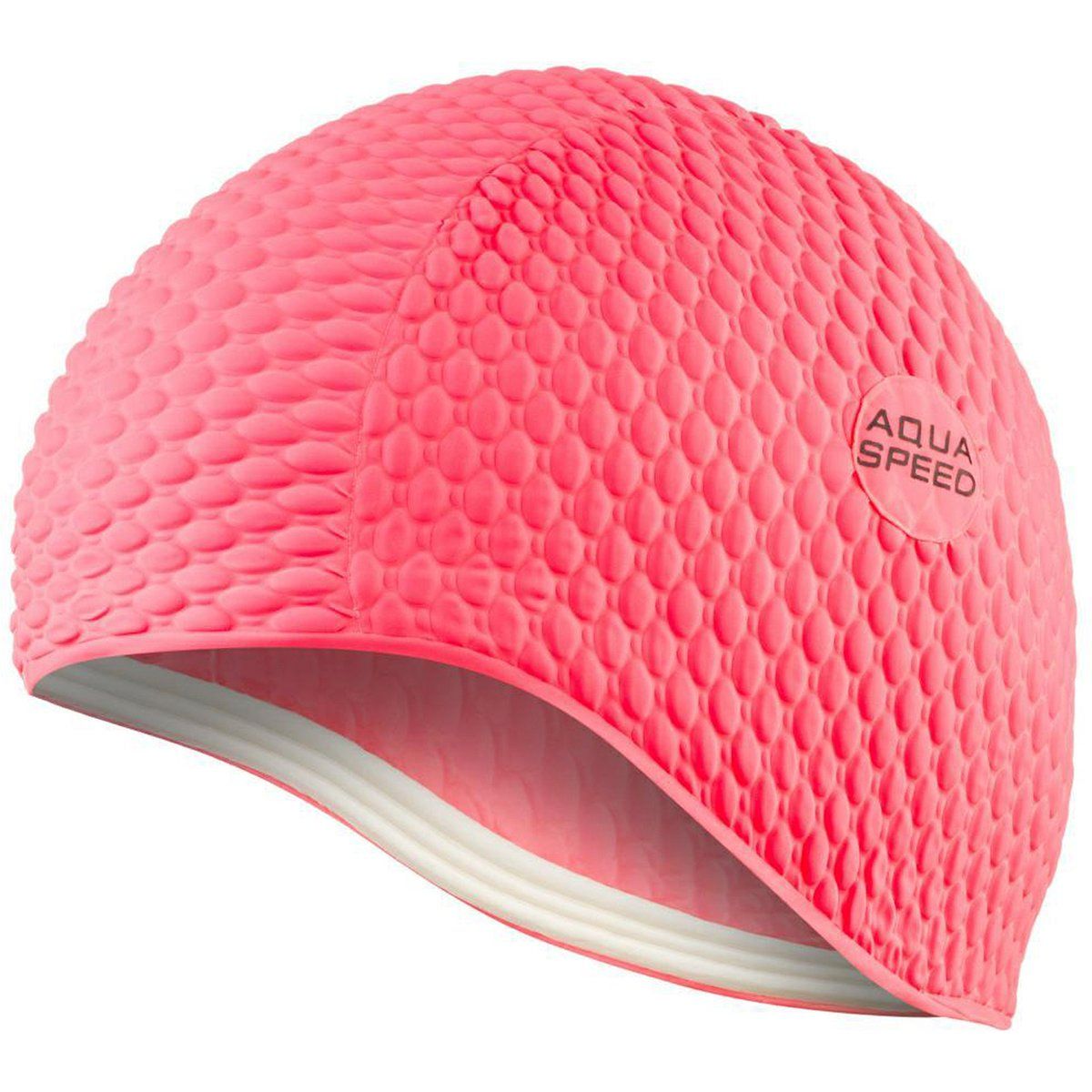 Strukturierte Latex-Schwimmhaube für langes Haar