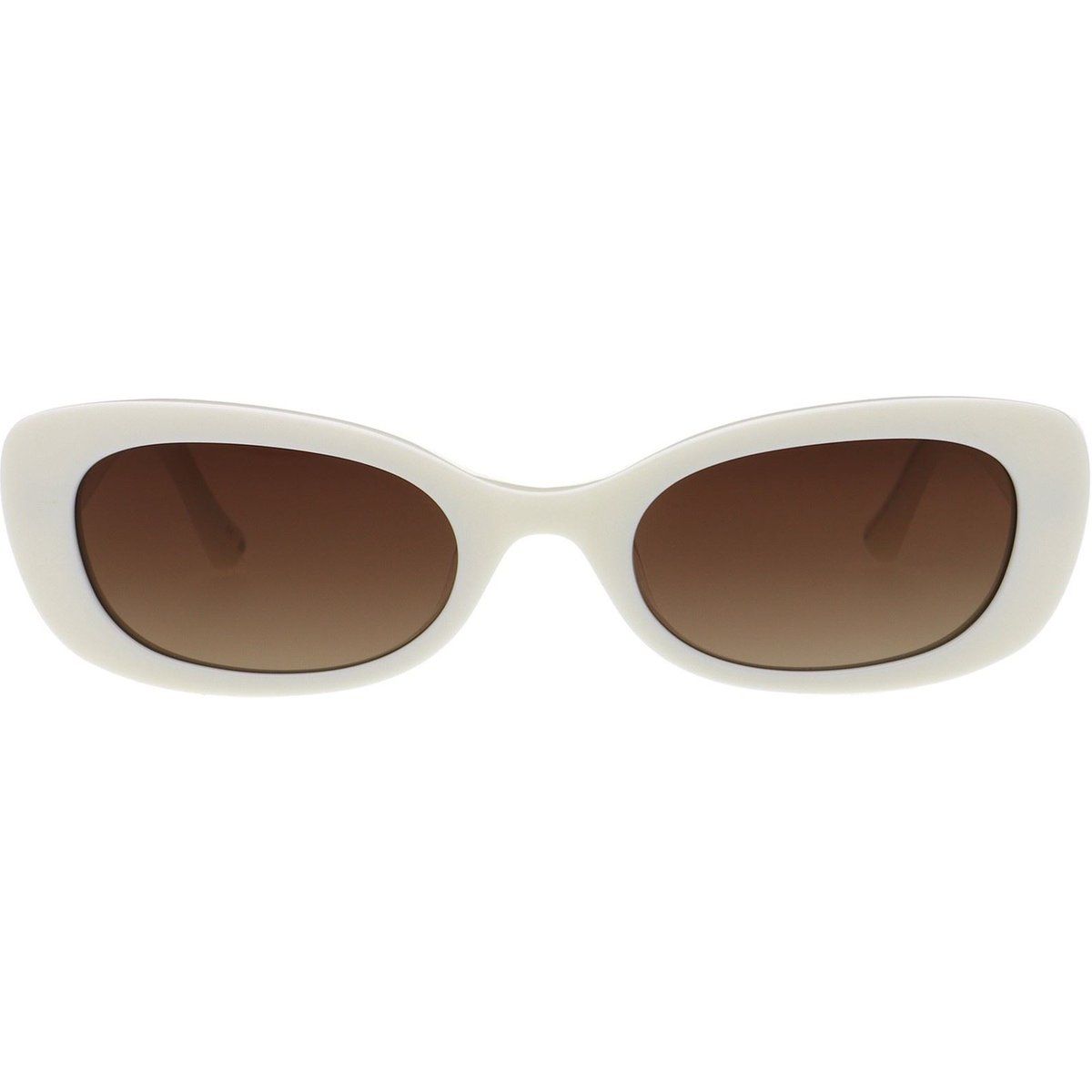 Flache Ovale Cat-Eye Sonnenbrille
