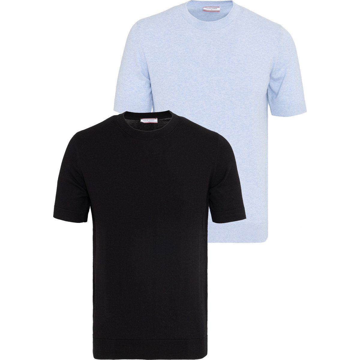 Klassische Kurzarmshirts aus Feinstrick