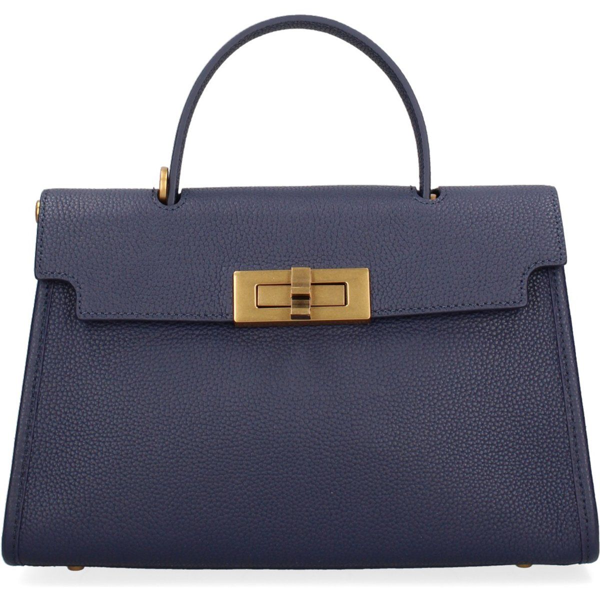 Elegante Henkeltasche aus genarbtem Leder