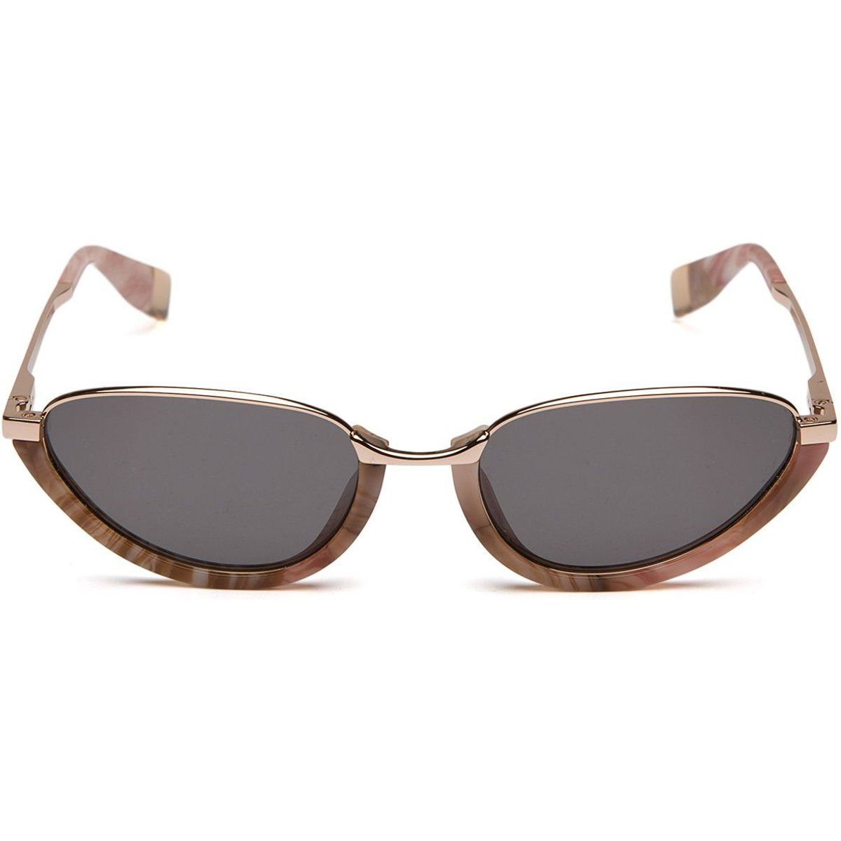 Elegante Cat-Eye-Sonnenbrille aus Materialmix