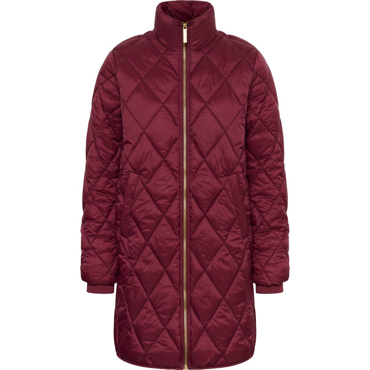 Lässig geschnittene Steppjacke mit Rautenmuster