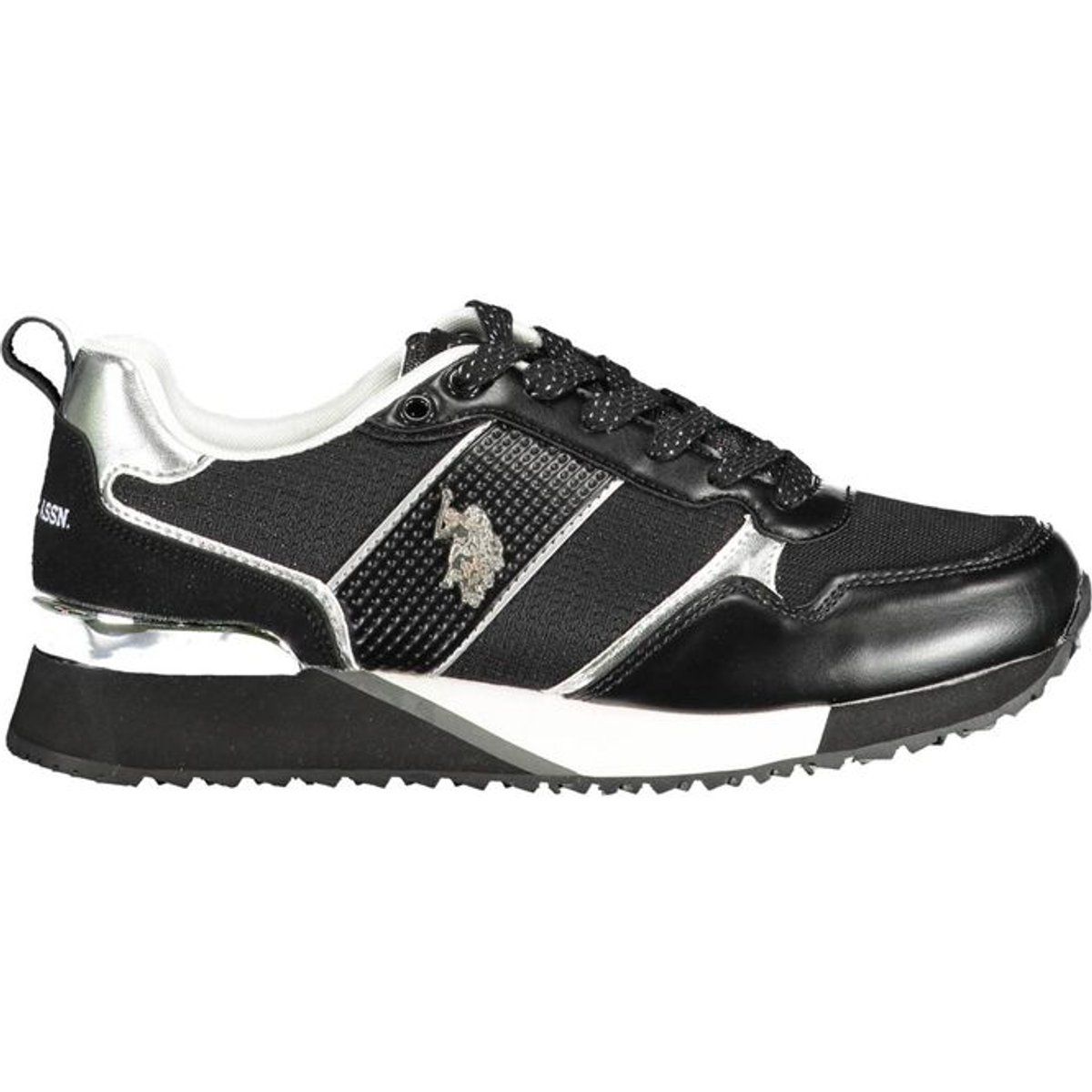 Eco-Wildleder-Sneaker mit Metallic-Akzenten