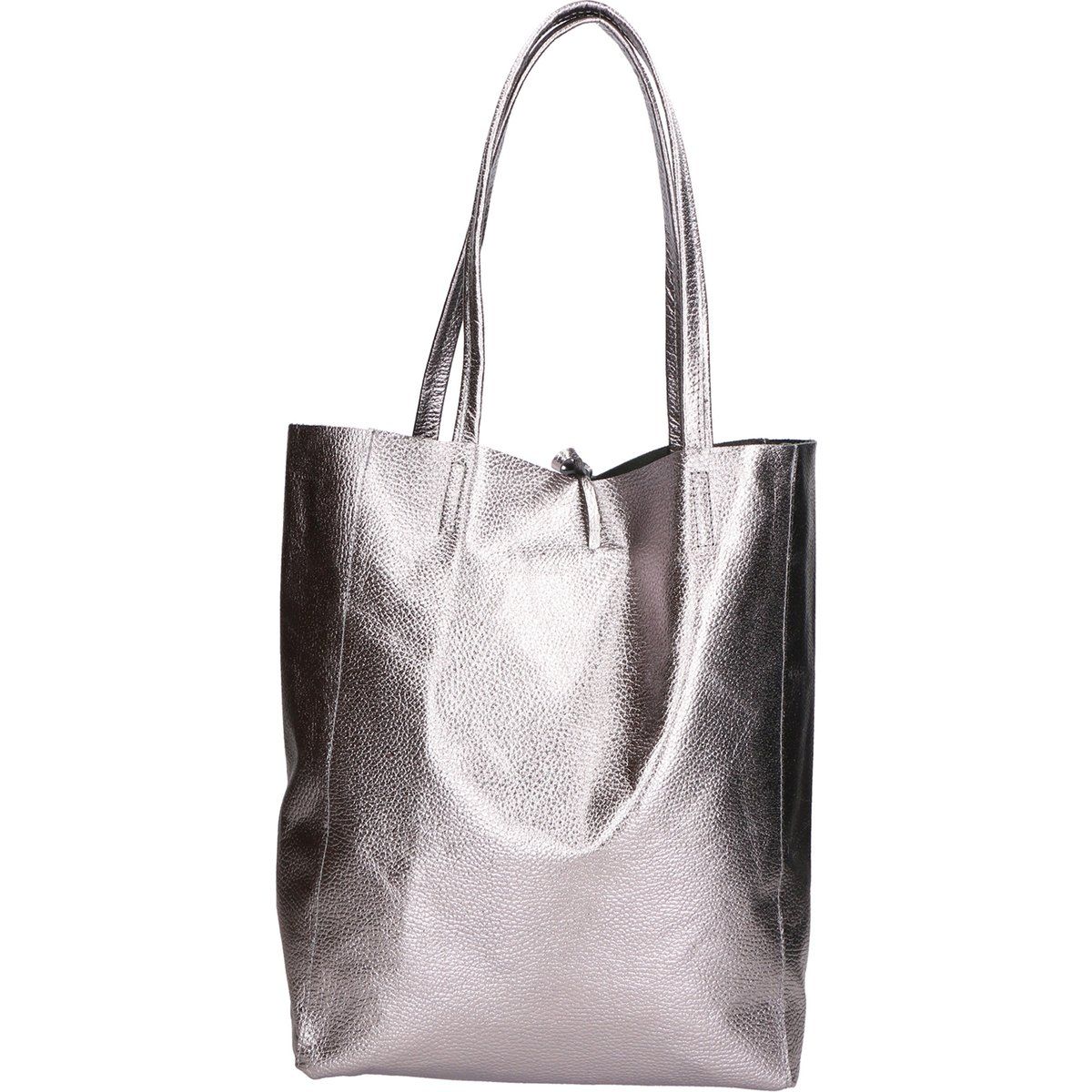 Geprägte Leder Shopper Tasche