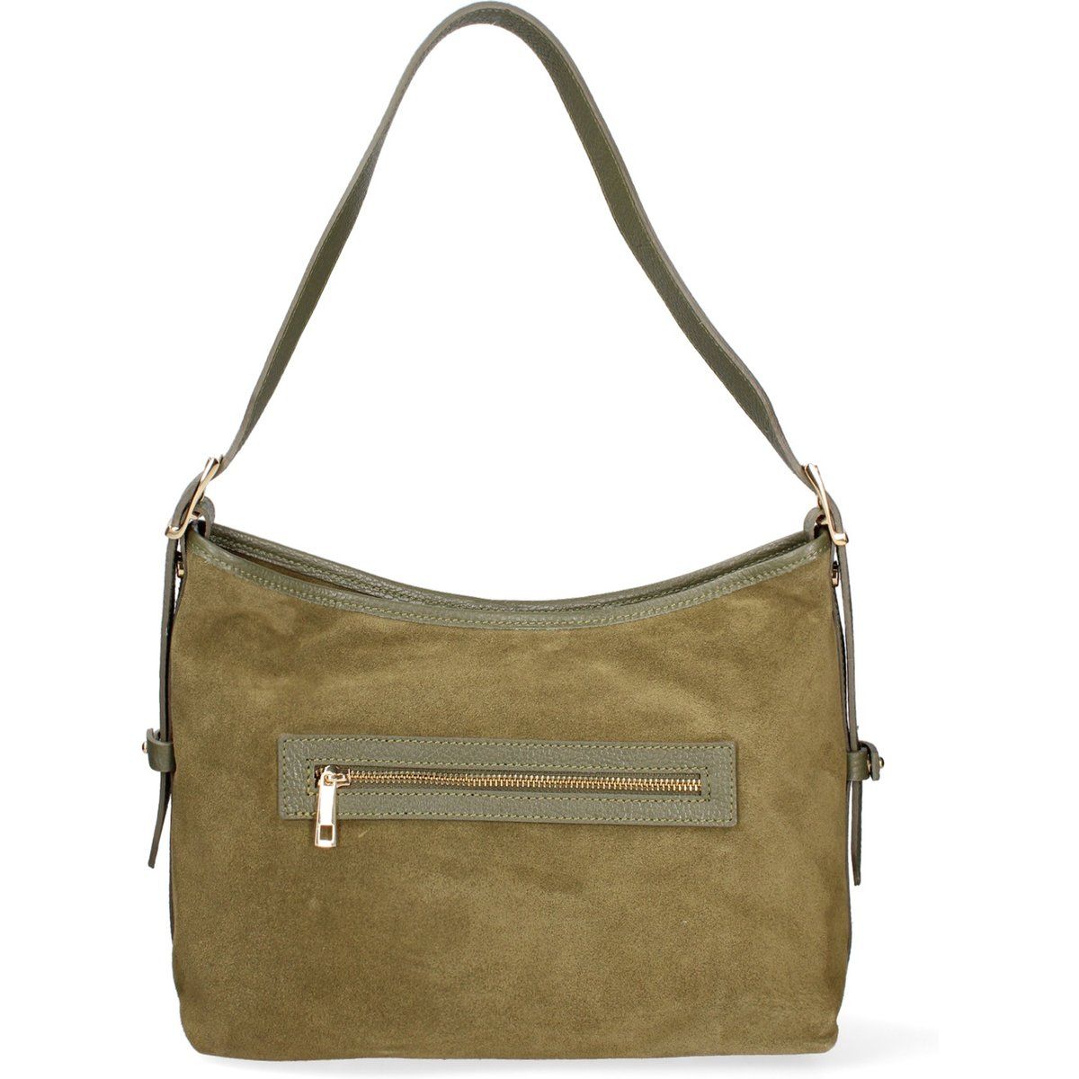Hobo-Schultertasche aus Wildleder