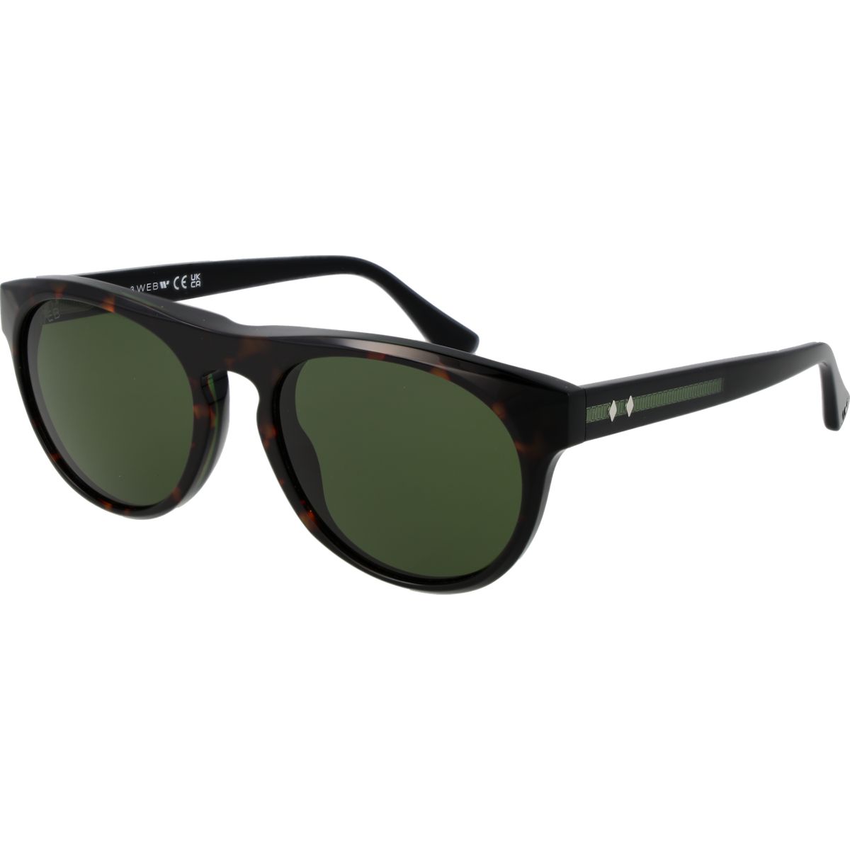 Klassische runde Vollrand-Sonnenbrille
