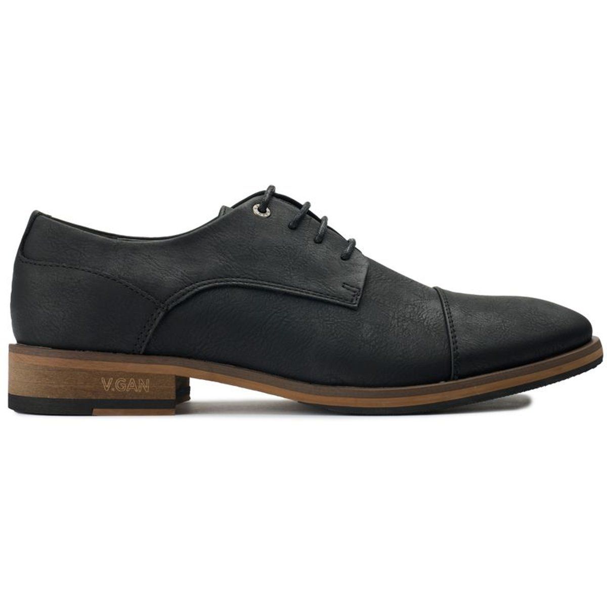 Vegane Derby-Schuhe mit Kappennaht
