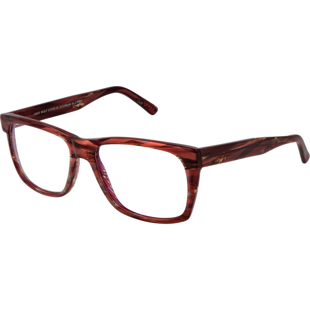Rechteckige Vollrandbrille aus Acetat