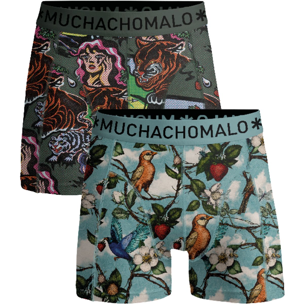 Boxershorts mit künstlerischen Illustrationen
