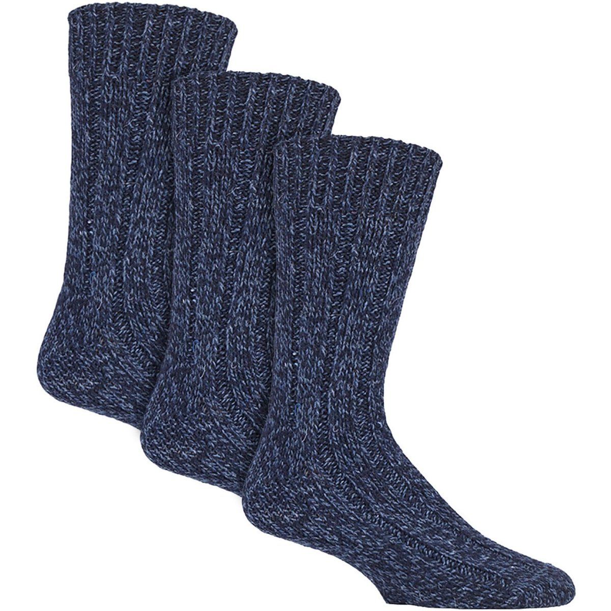 Schwere gerippte Woll-Stiefelsocken