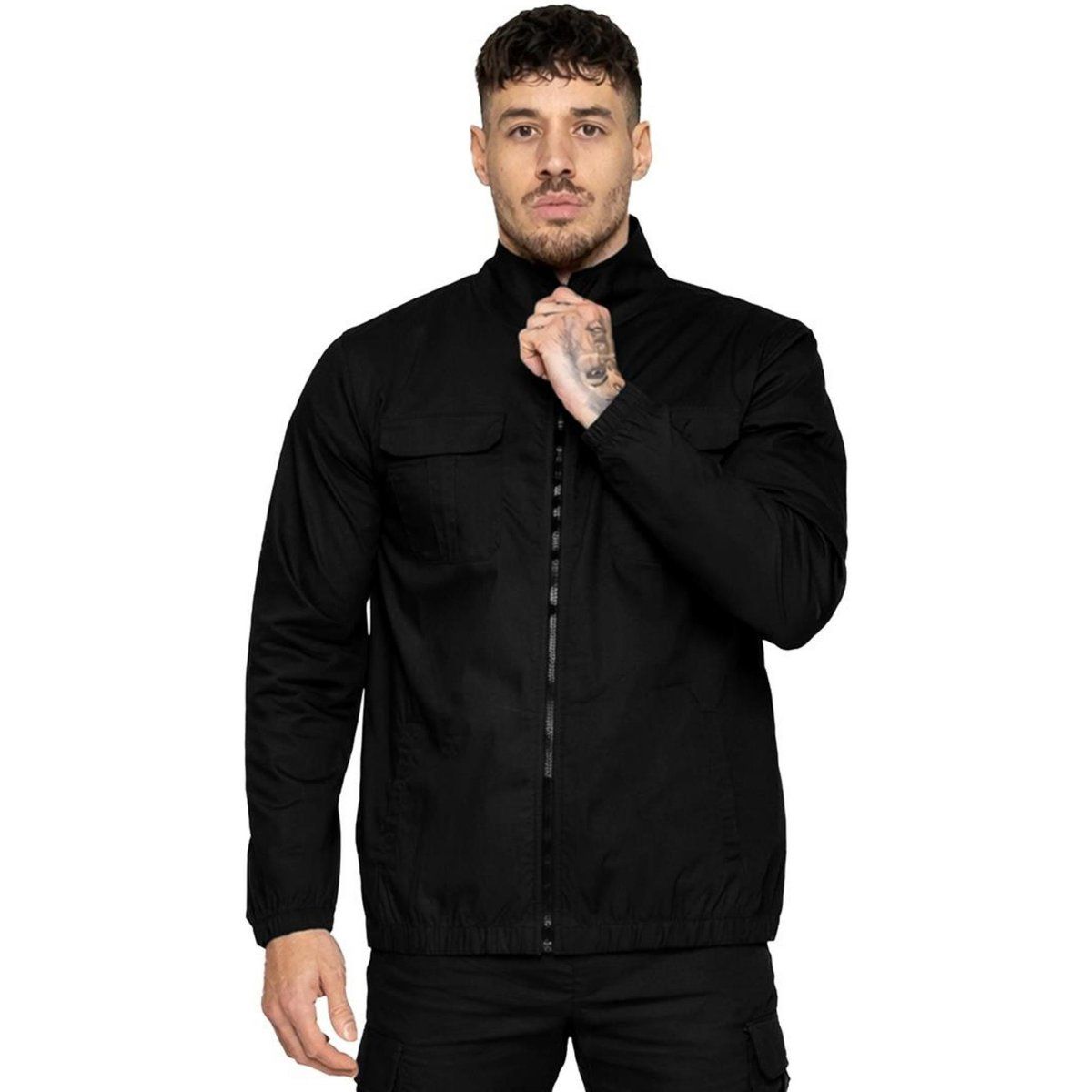Utility-Jacke mit Stehkragen