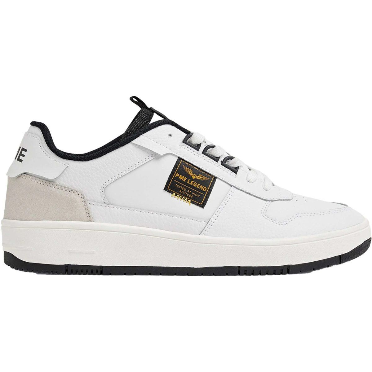 Low-Top Court-Sneaker aus Leder