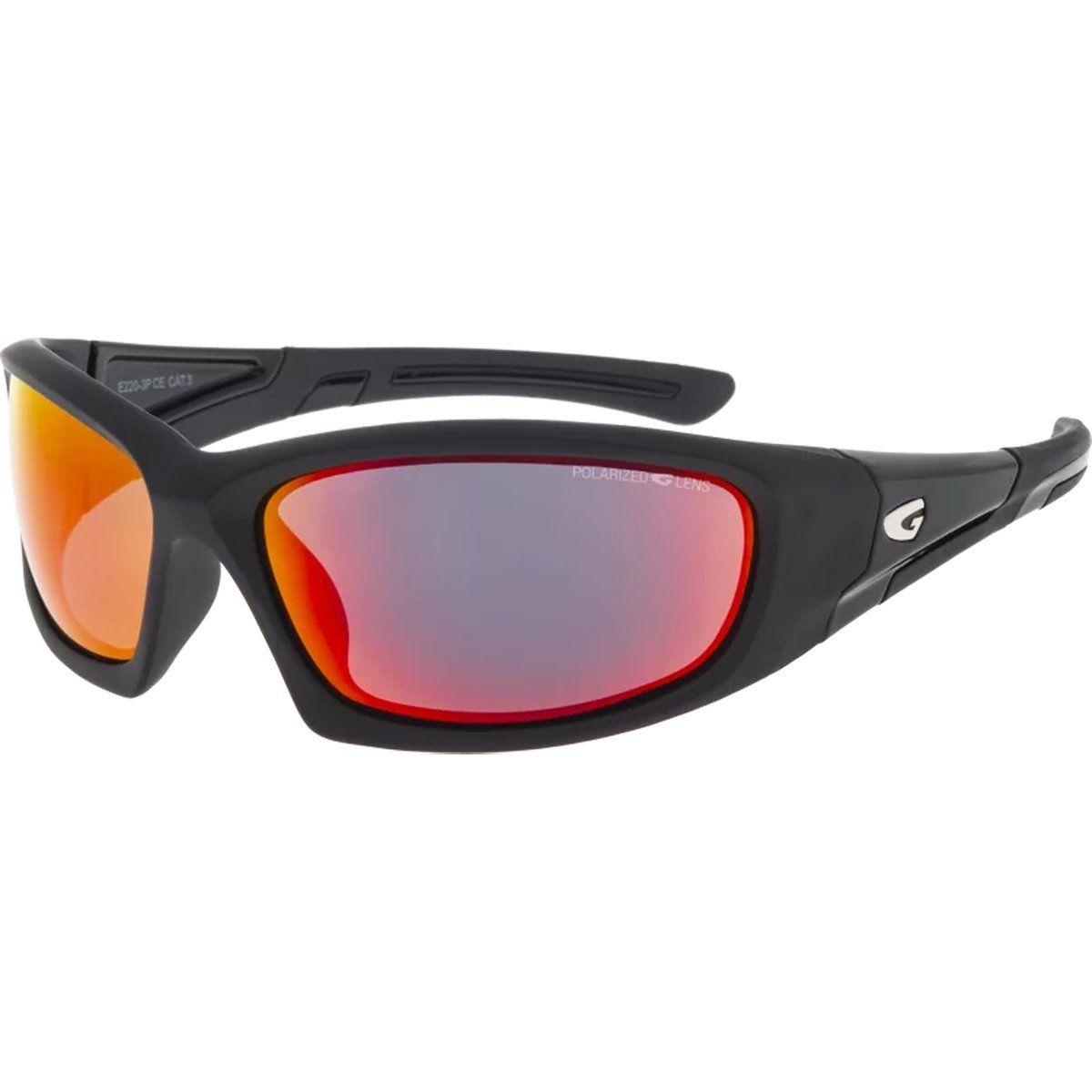 Polarisierte Sportsonnenbrille mit verspiegelten Gläsern