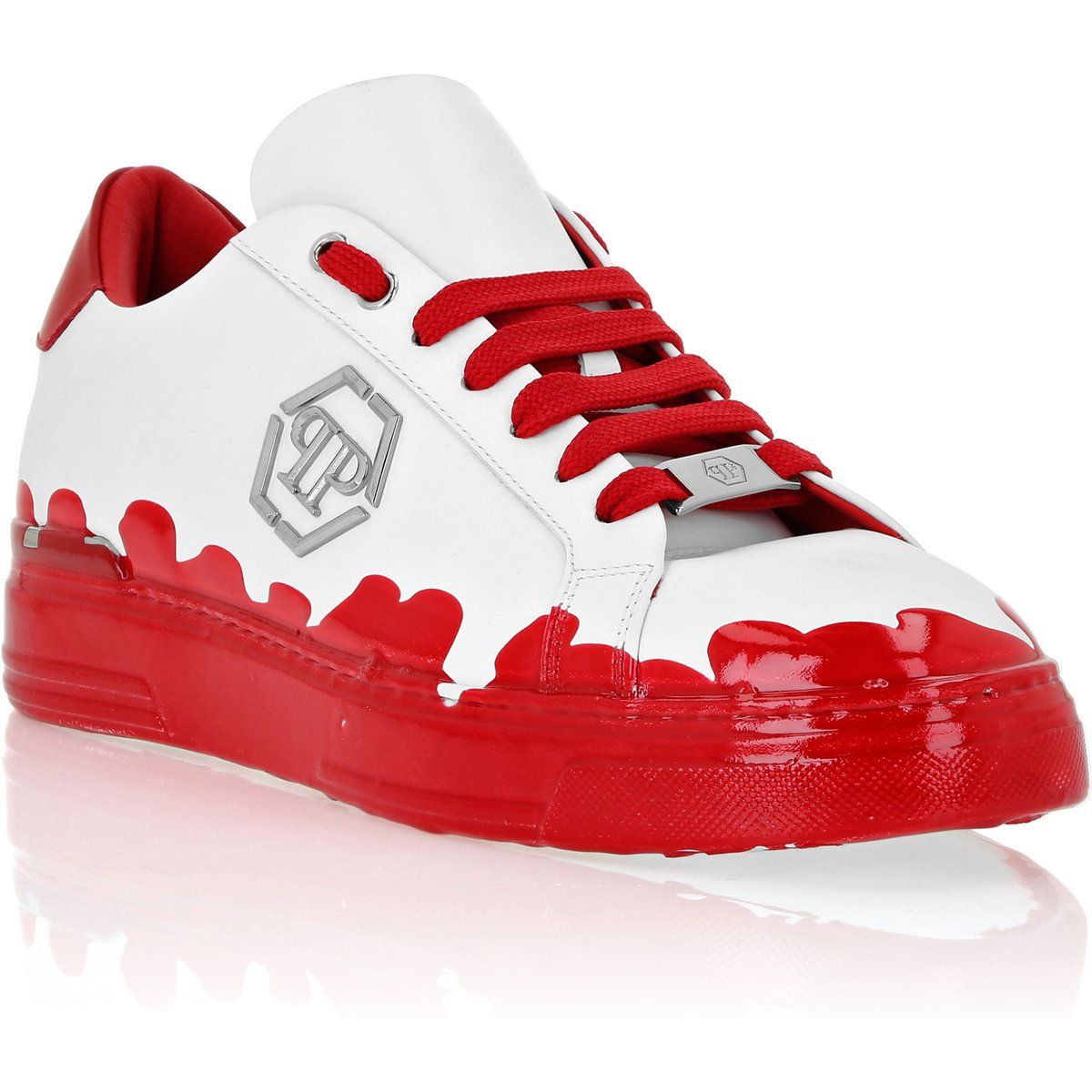 Nappaleder-Sneaker mit Harz-Effekt