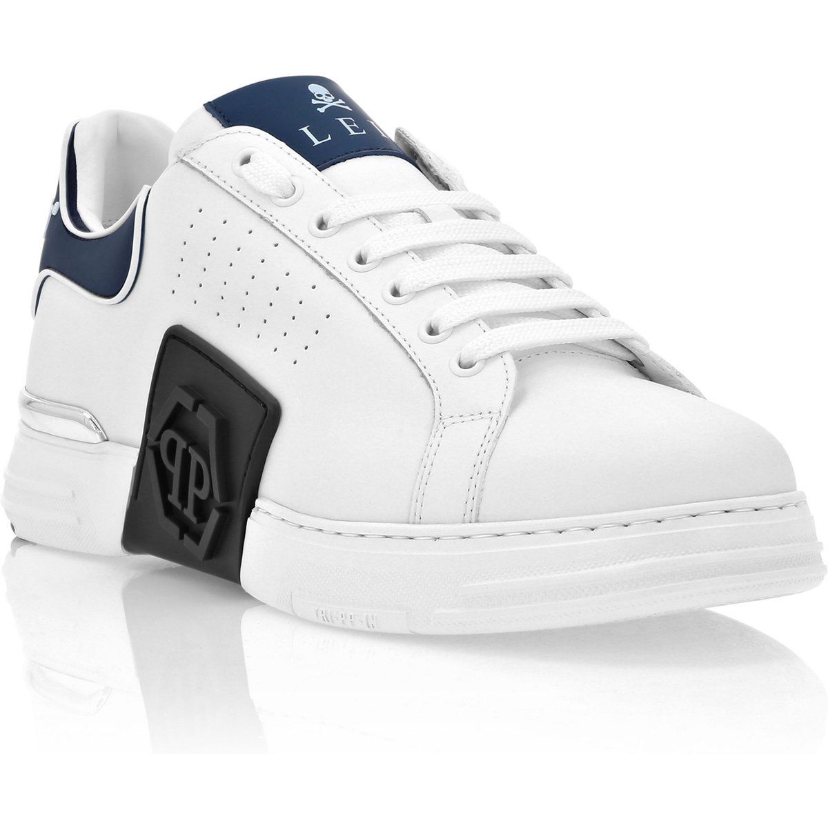Low-Top Nappa Hexagon Sneaker