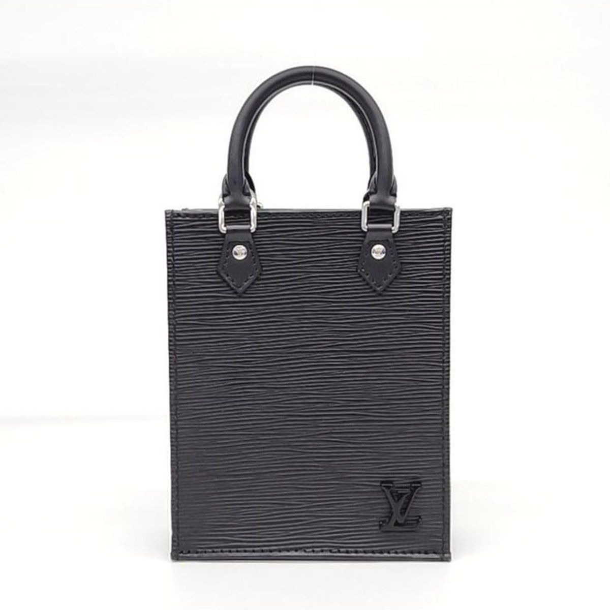Strukturierte Mini-Handtasche mit Griff