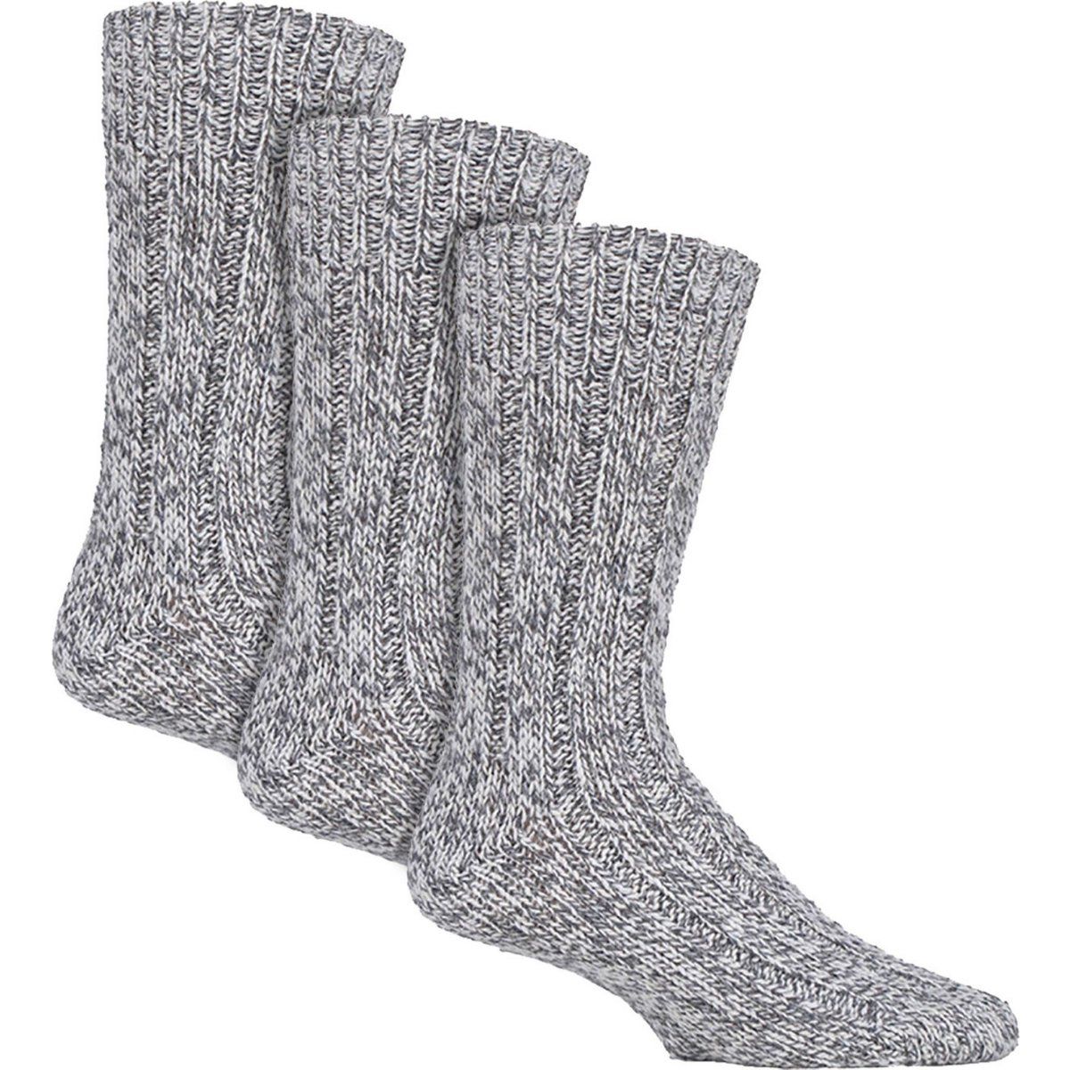 Dicke gerippte Woll-Stiefelsocken