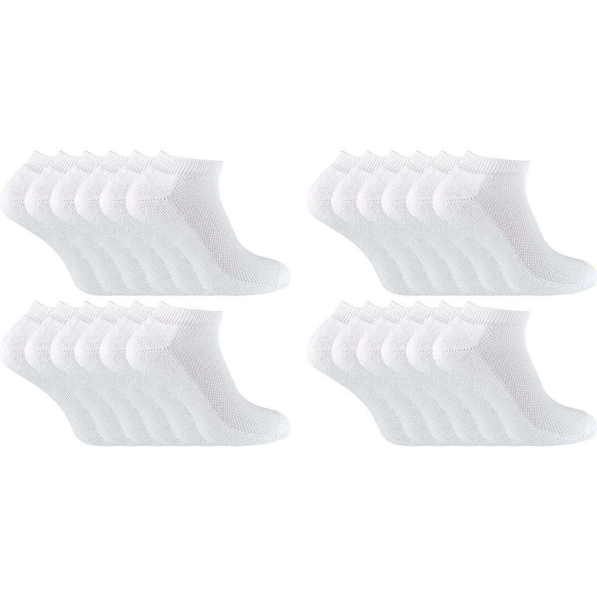 Set atmungsaktiver Bambus Sneaker Socken