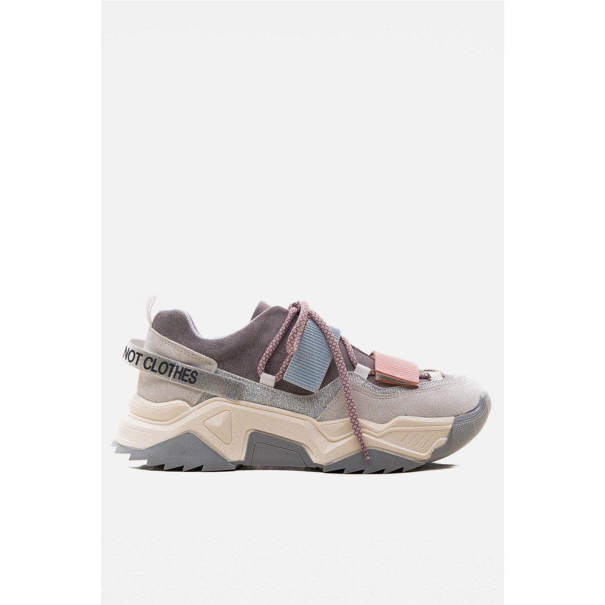 Chunky-Sneaker mit Plateausohle und Klettverschluss