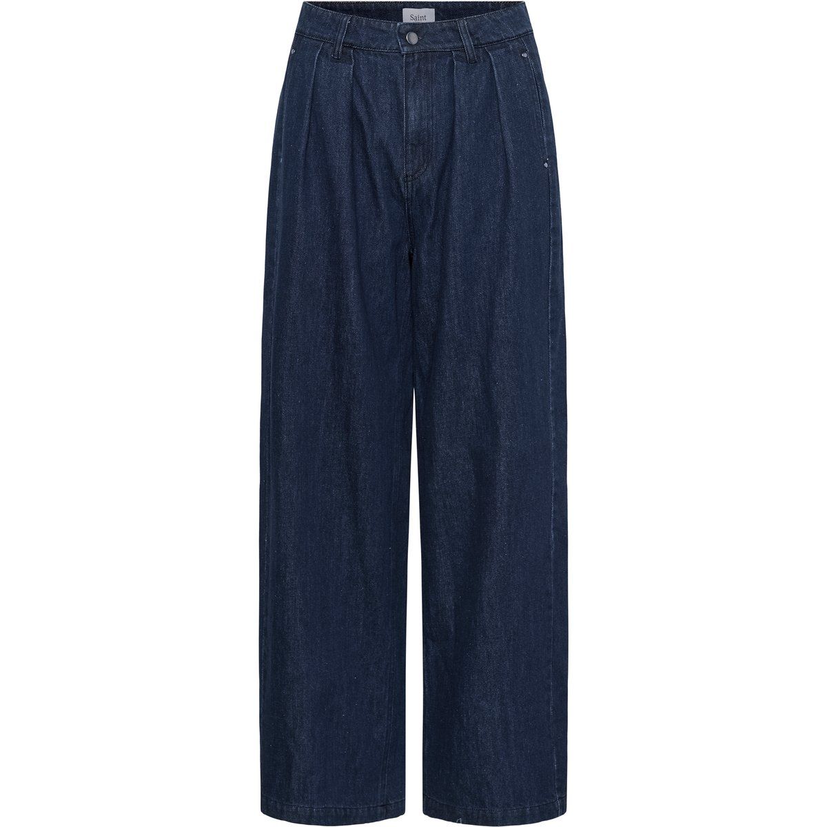 High-Waist-Jeans mit weitem Bein
