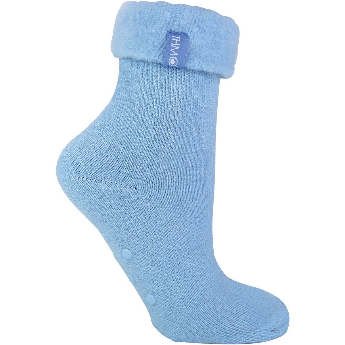 Plüschgefütterte Thermo-Hausschuhsocken