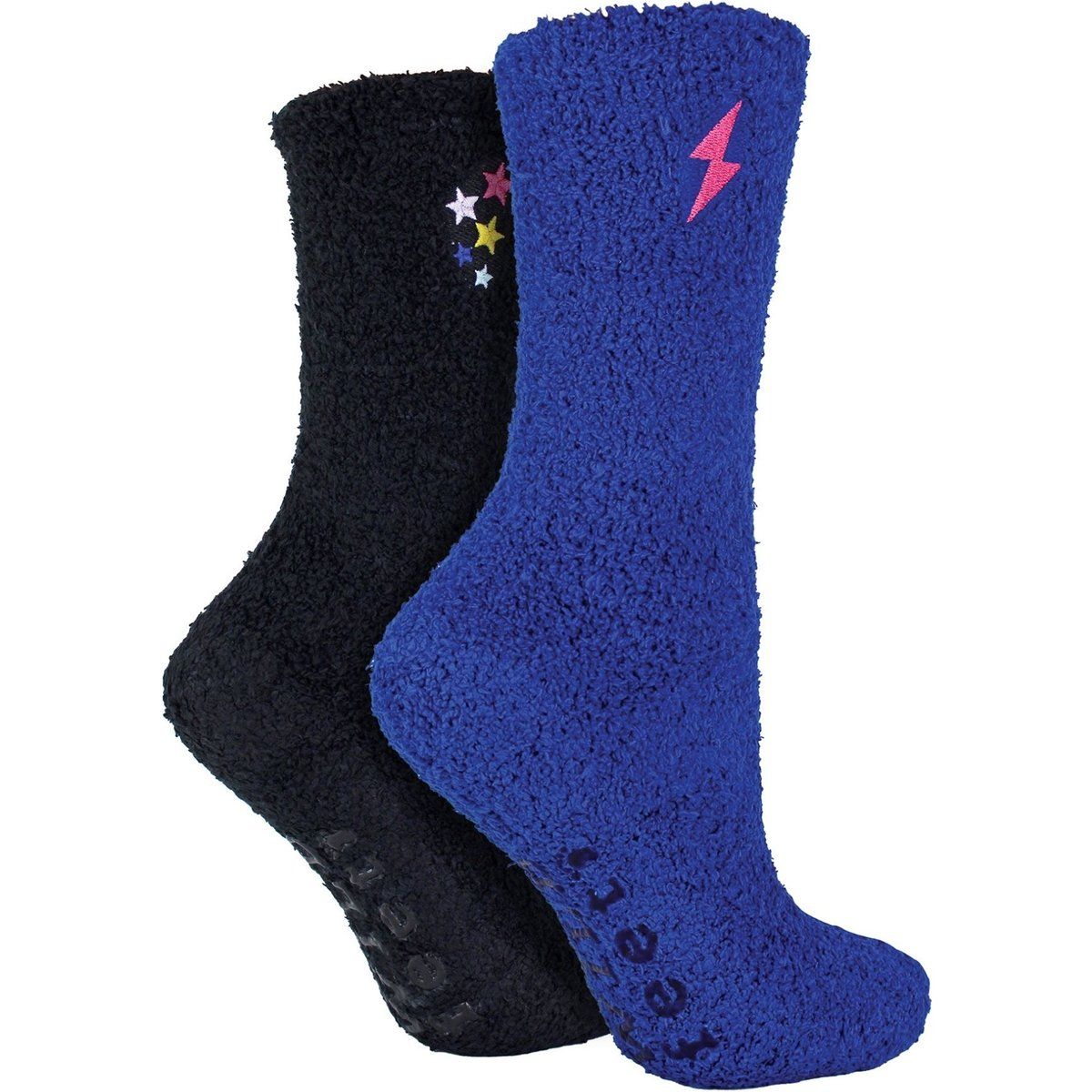 2er Pack Kuschelsocken mit Stickerei