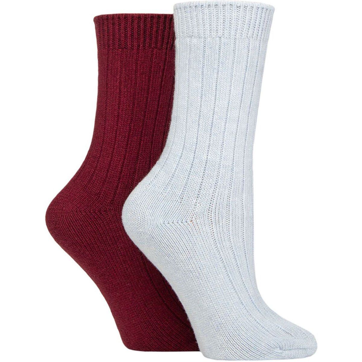 Weiche Rippsocken mit Kaschmiranteil