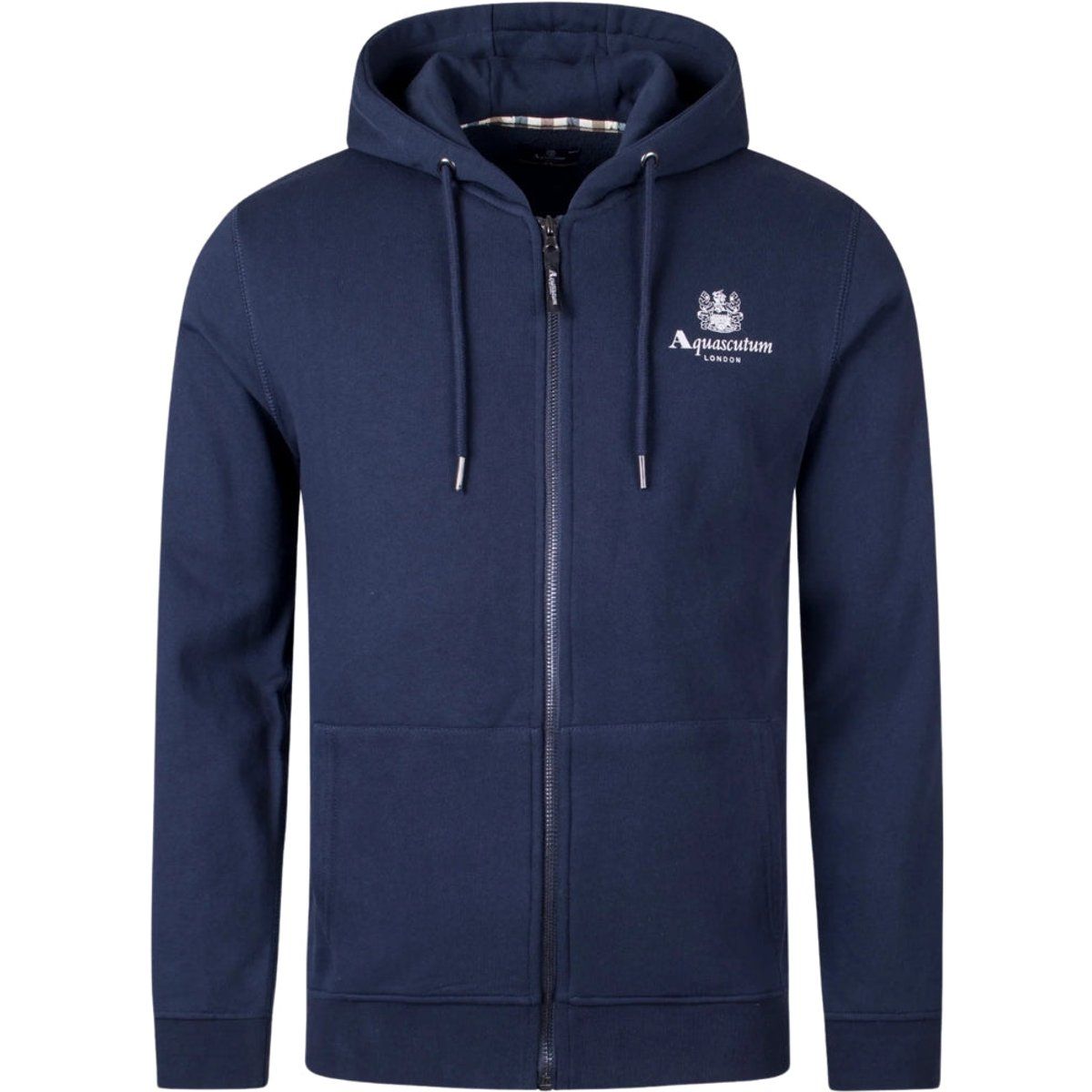 Klassische Fleece-Kapuzenjacke