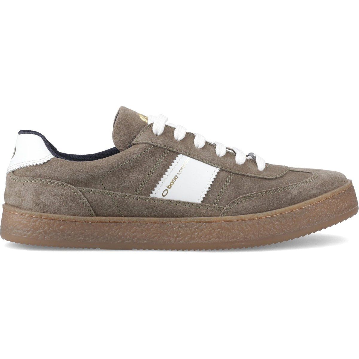 Wildleder-Sneaker im Retro-Look mit Gummisohle