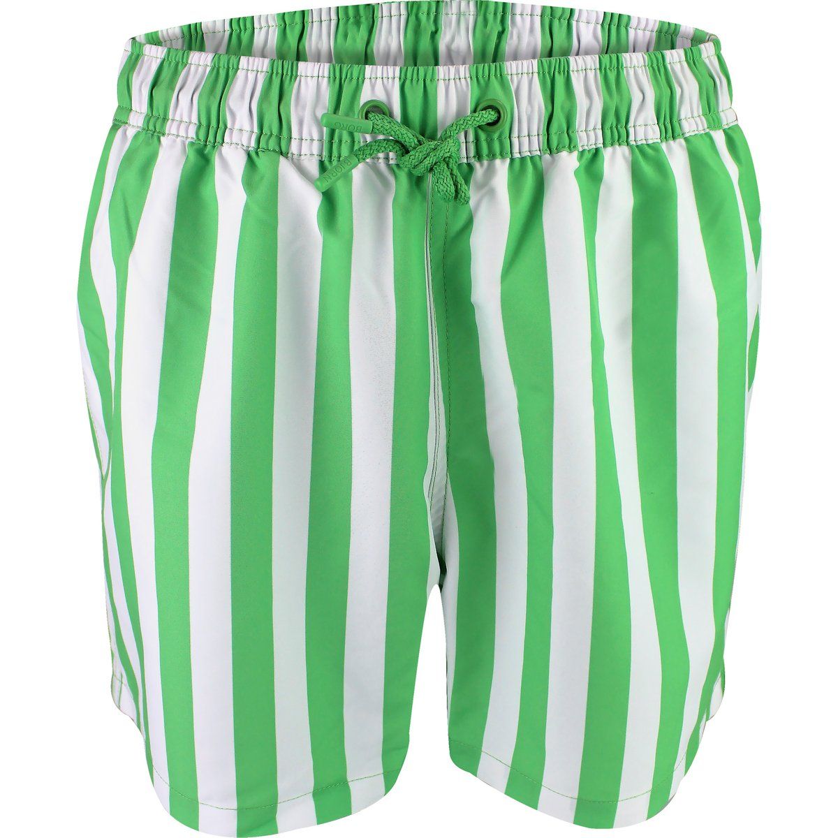 Gestreifte Badeshorts in mittlerer Länge