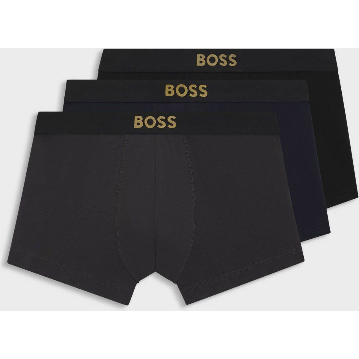 Stretch-Baumwoll-Trunks mit Logo-Bund