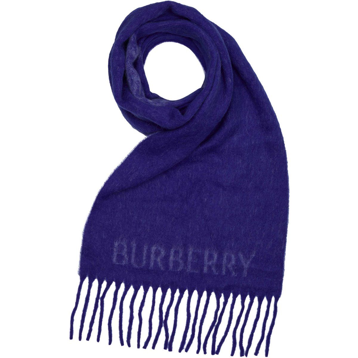 Strukturierter Logo-Strickschal