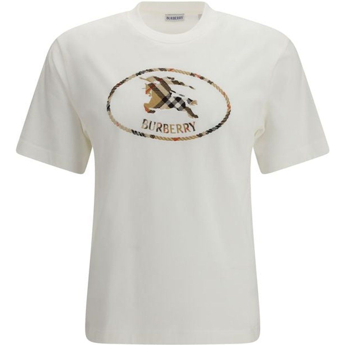 T-Shirt mit gesticktem Reiter-Emblem