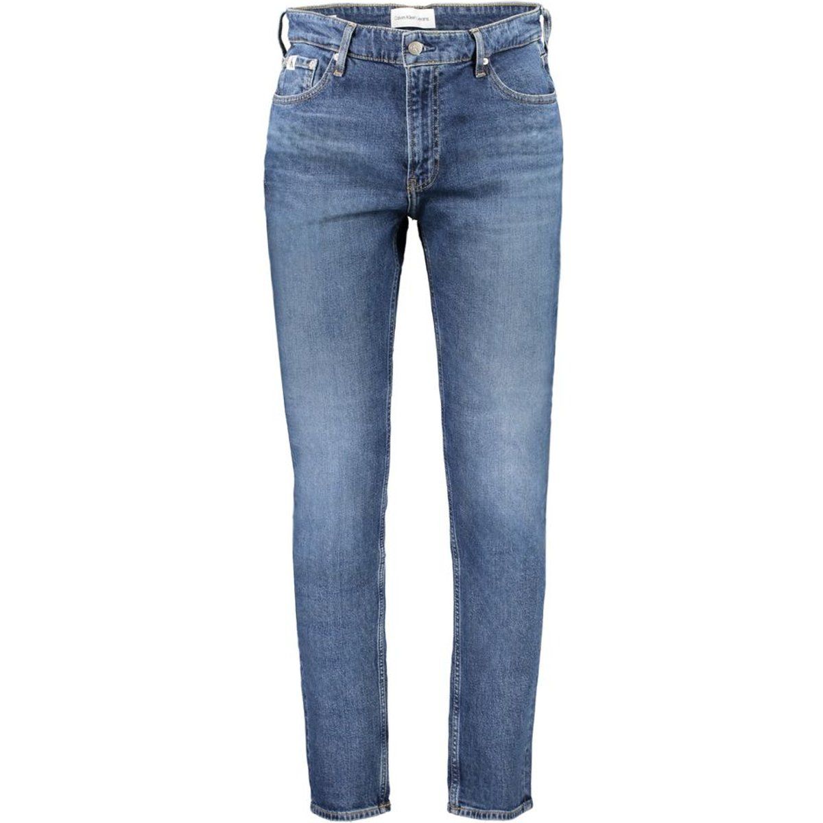 Gerade Dad-Jeans mit Washed-Effekt