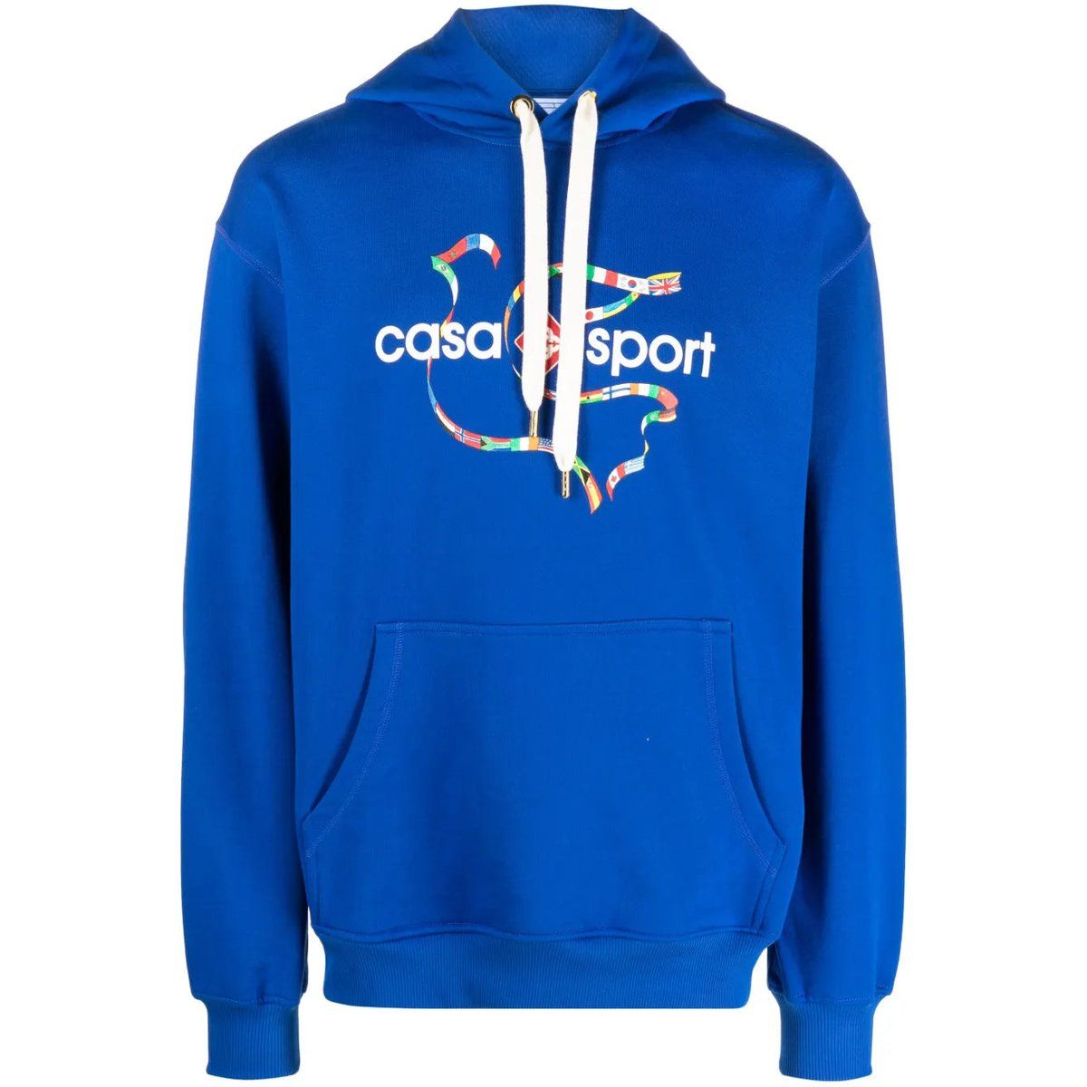Hoodie mit Tauben- und Flaggen-Logo