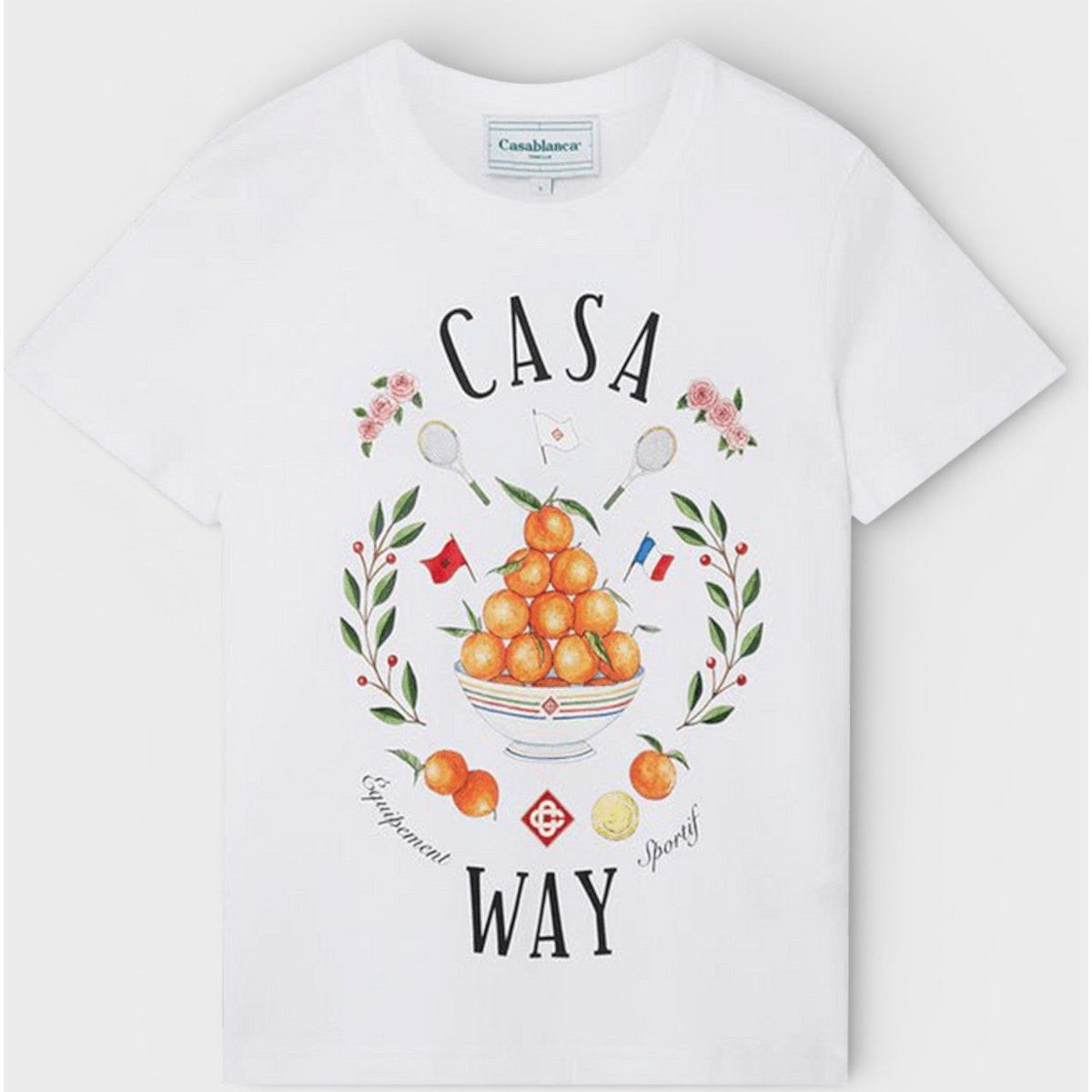 Casa Way Baumwoll-T-Shirt mit Grafikprint