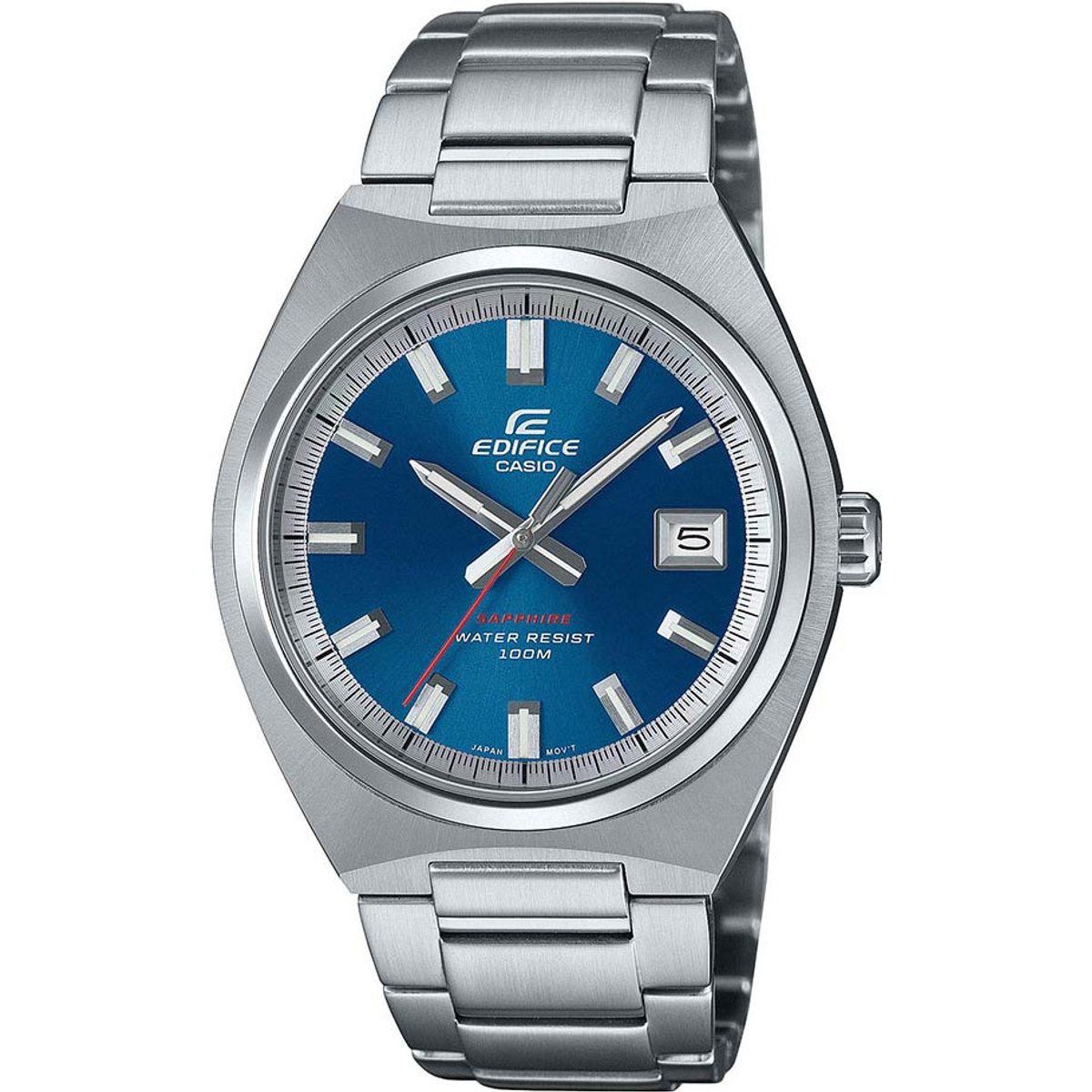 Elegante Analog-Armbanduhr aus Edelstahl