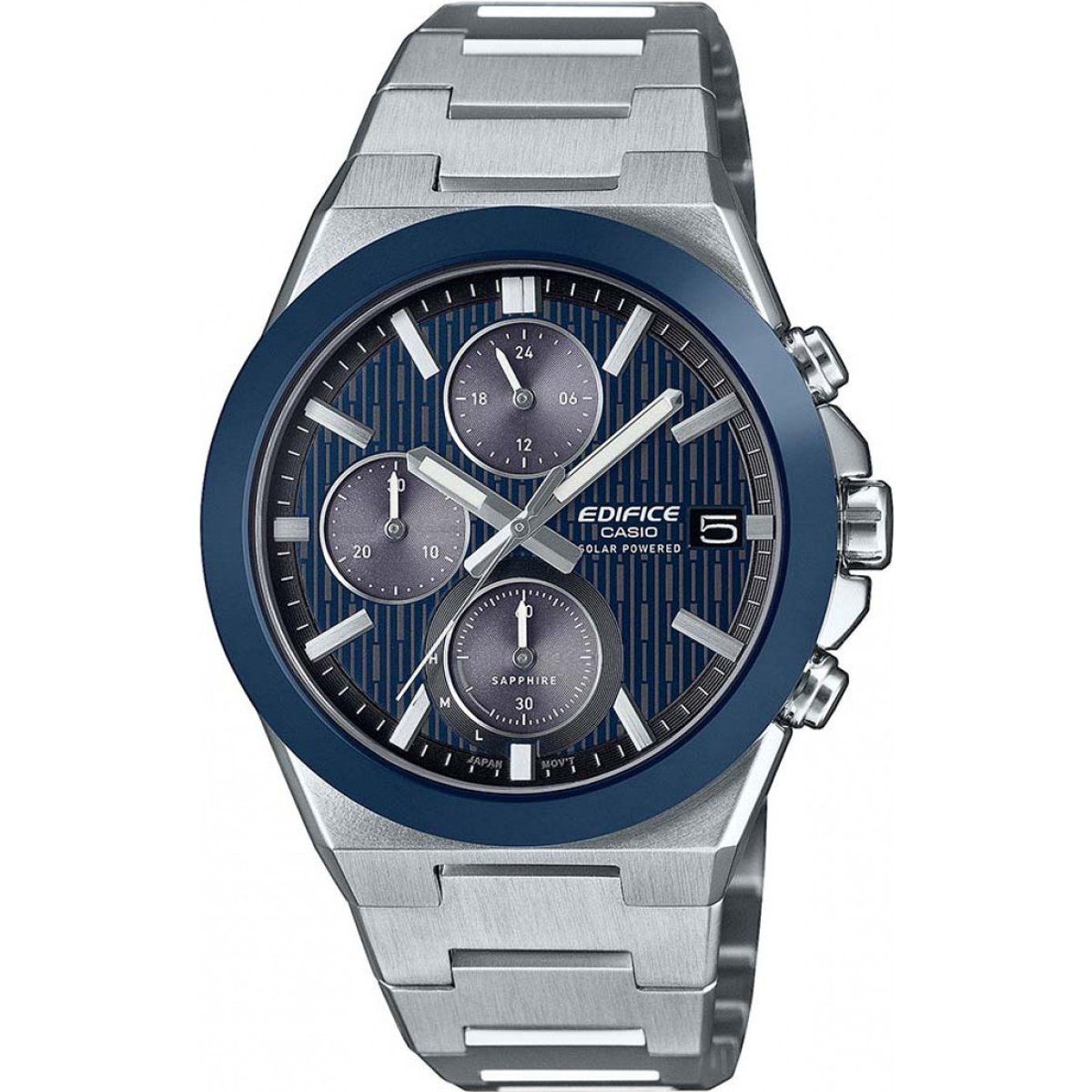 Solar-Chronograph mit integriertem Armband