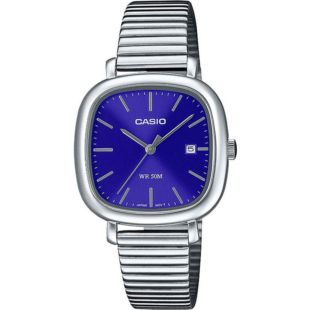 Elegante Analog-Armbanduhr in Kissenform