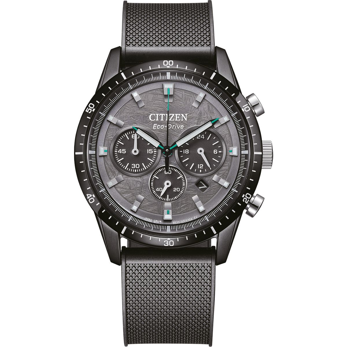 Sportlicher Chronograph mit strukturiertem Zifferblatt