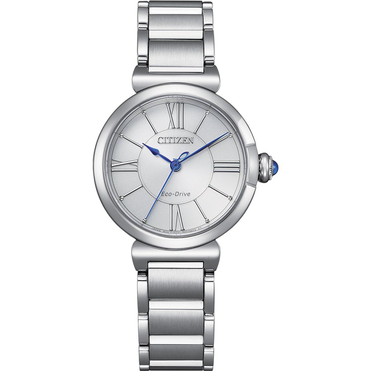 Elegante Eco-Drive Armbanduhr mit Römischen Ziffern