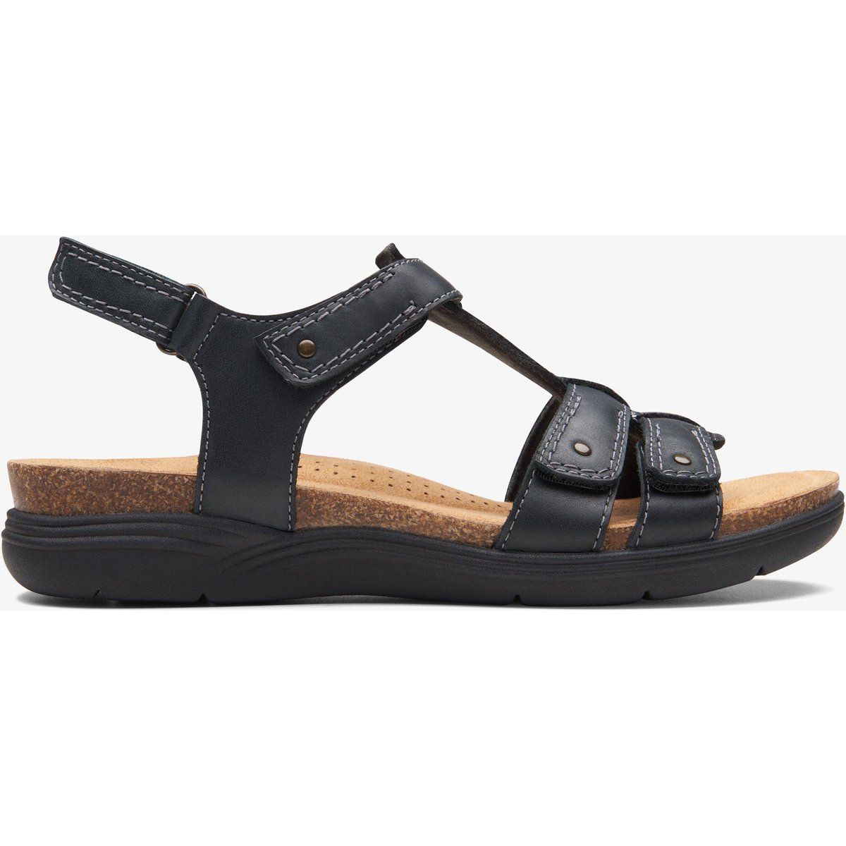 Verstellbare Leder-Komfortsandalen mit Riemen