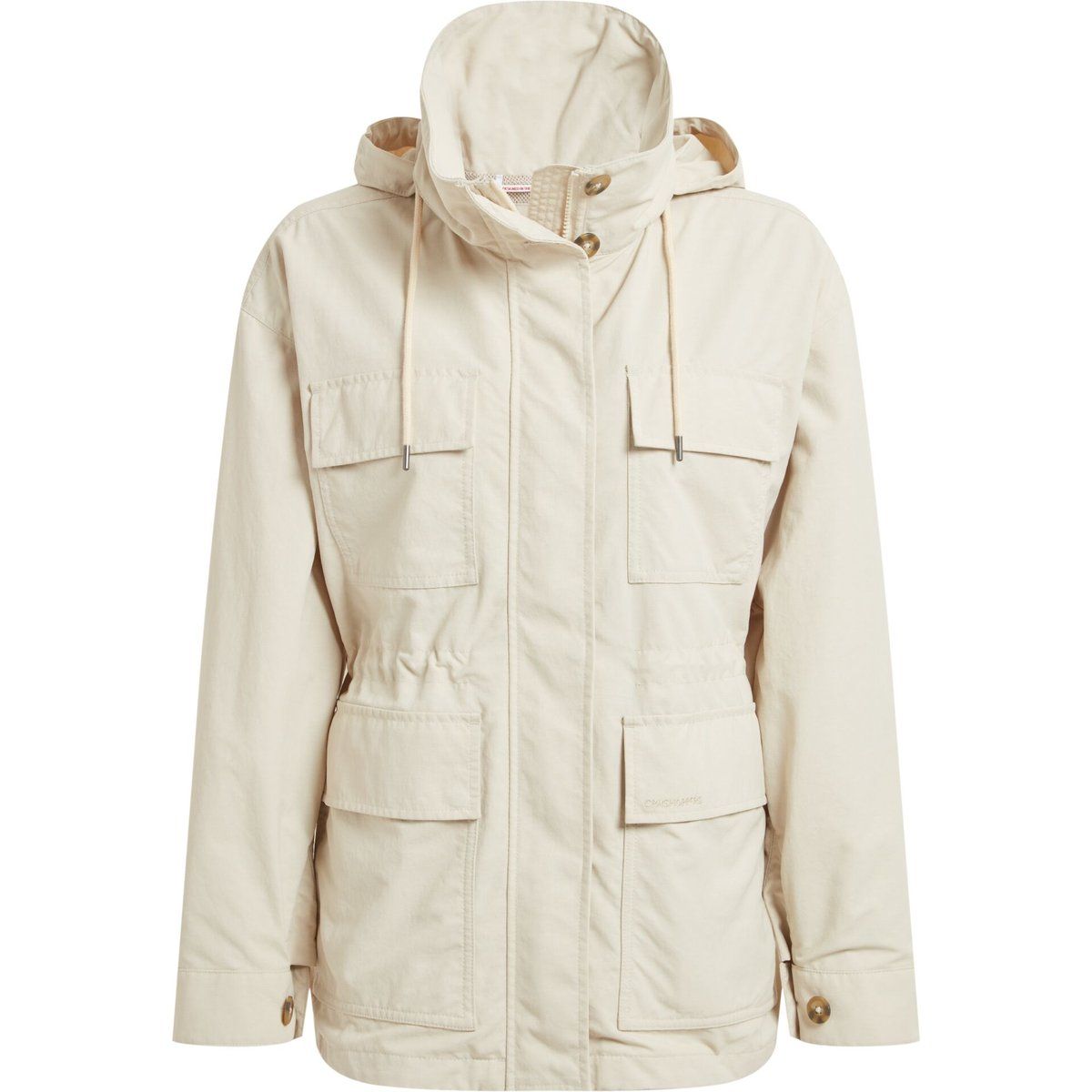 Funktionale Utility-Feldjacke mit Kapuze