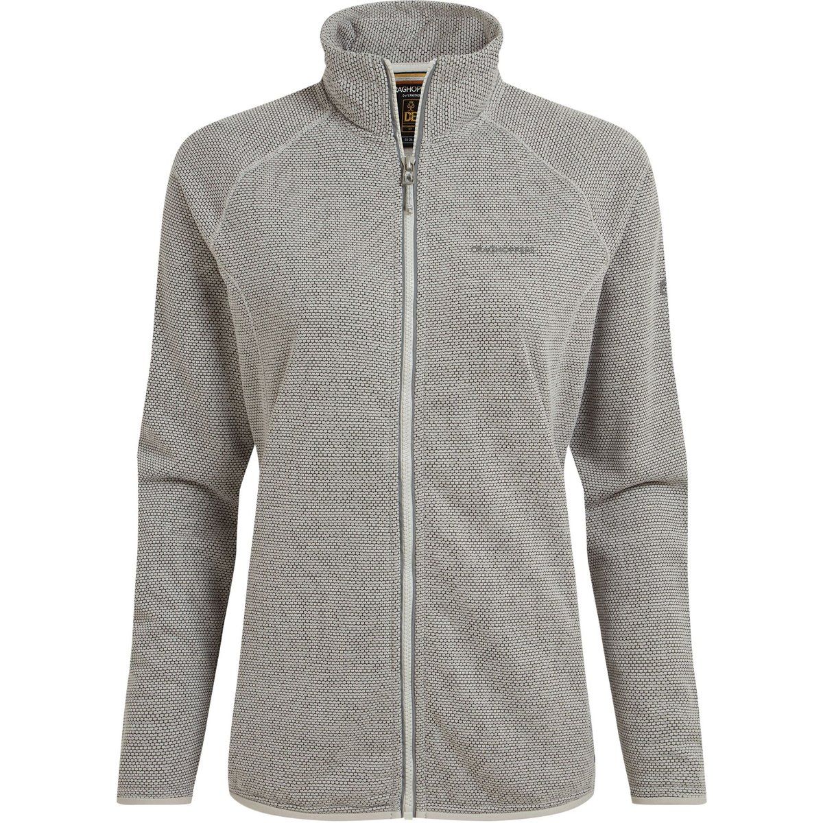 Leichte strukturierte Fleecejacke mit Reißverschluss