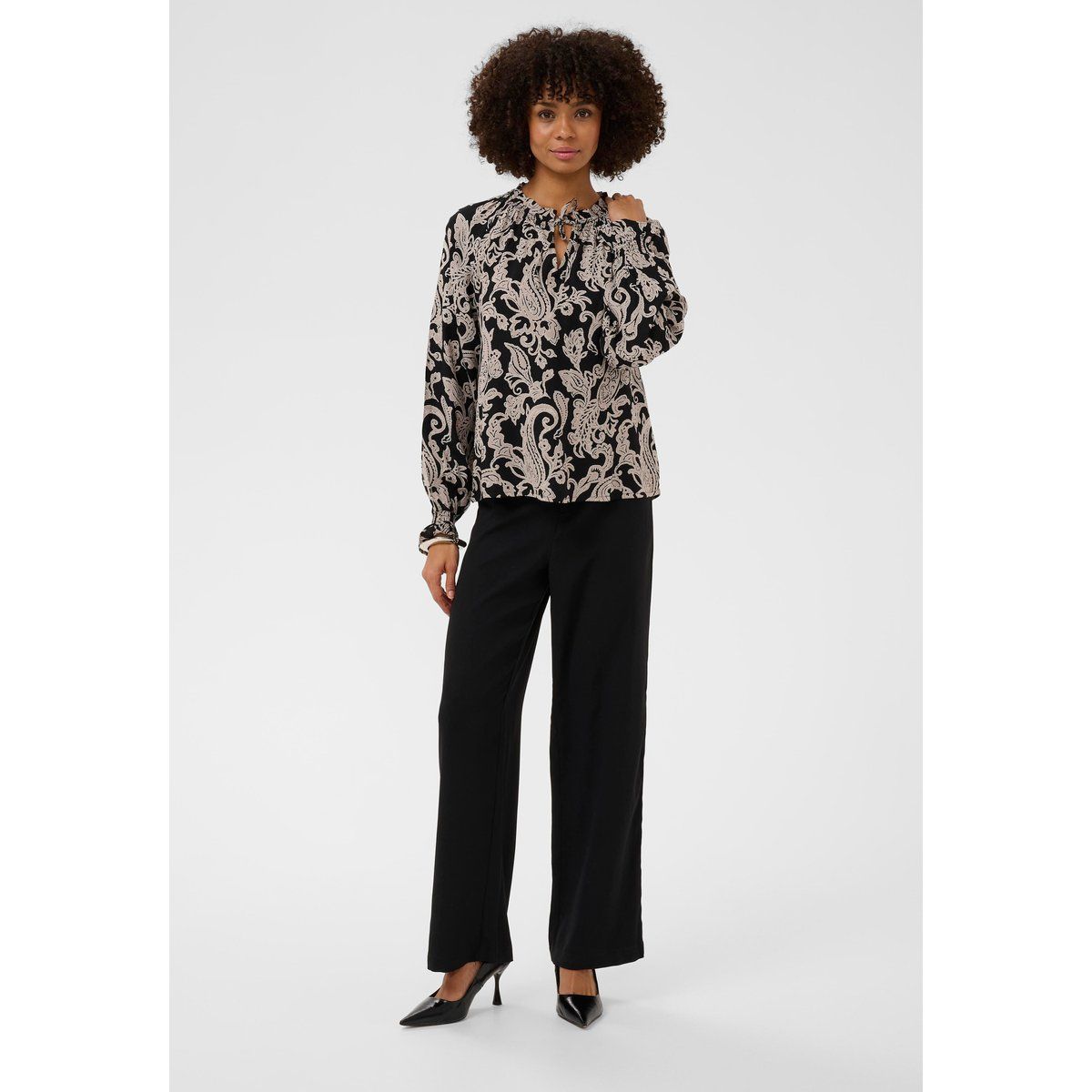 Paisley-Bluse mit Schluppe