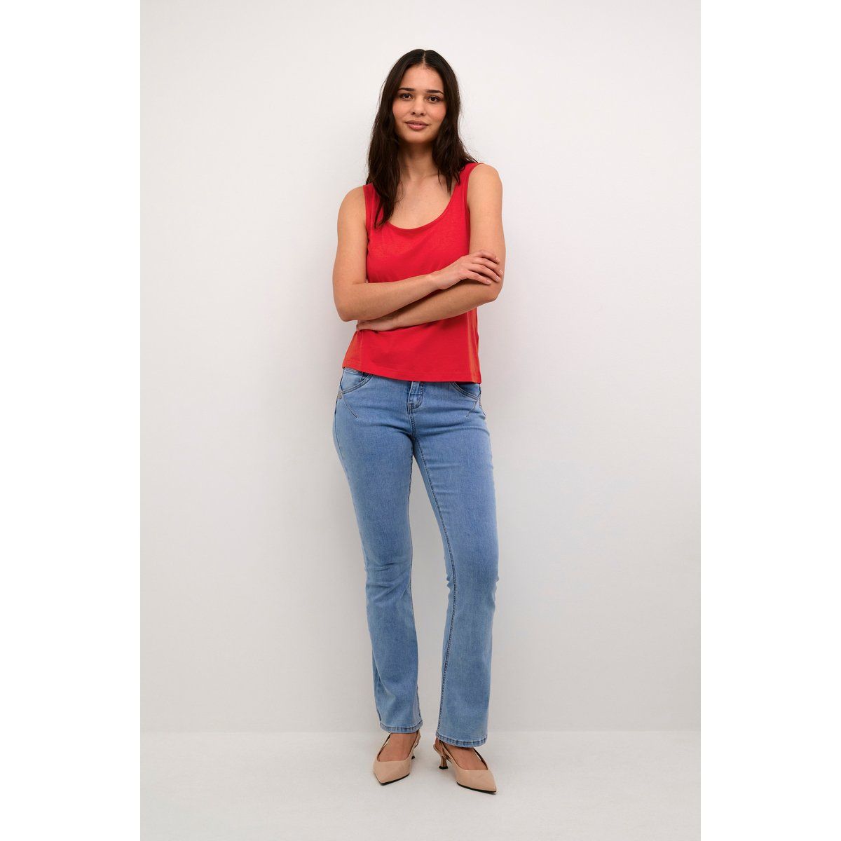 Minimalistisches Tanktop mit Geradem Schnitt